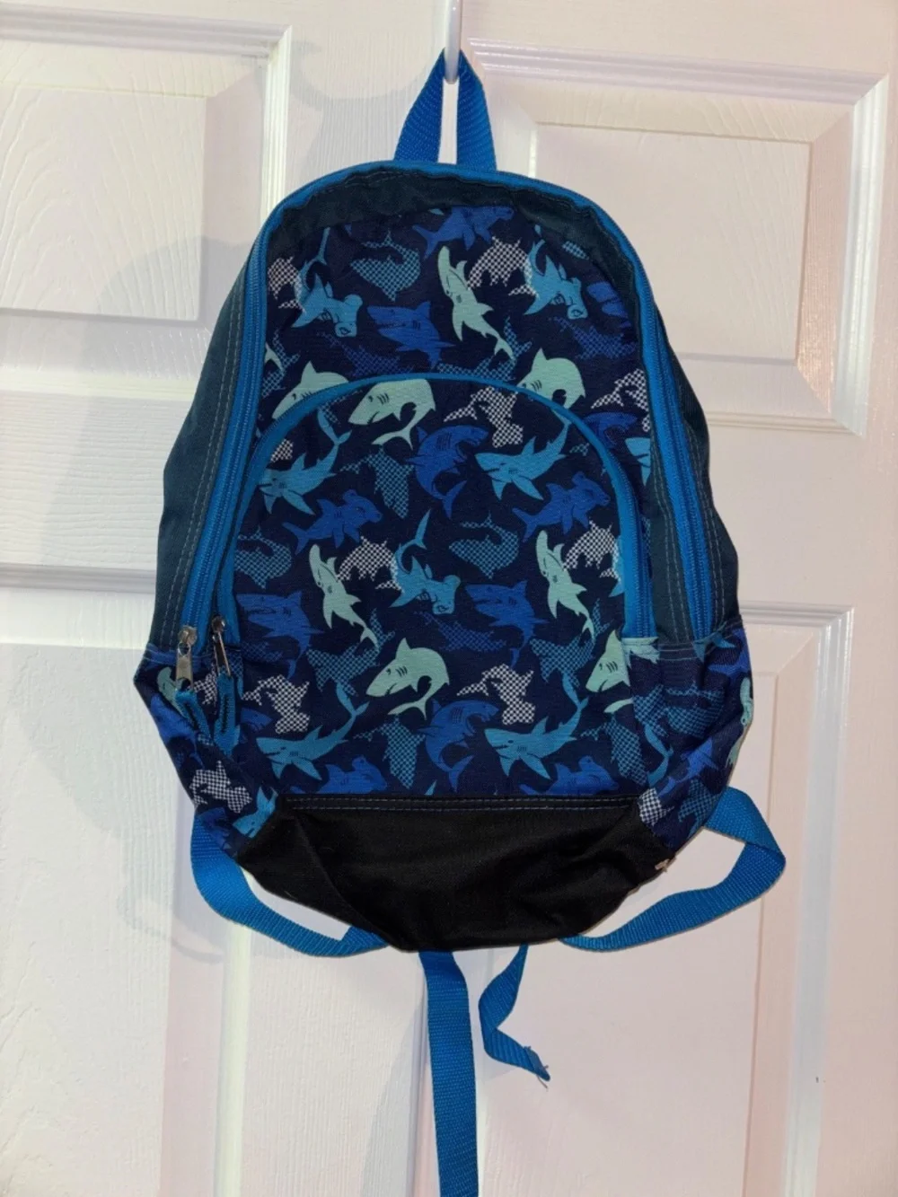 Kids Blue Shark Mini Backpack